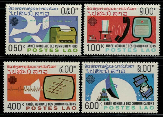 ZAYIX - Laos 505-508 MNH Telecommunications Radio Satellite