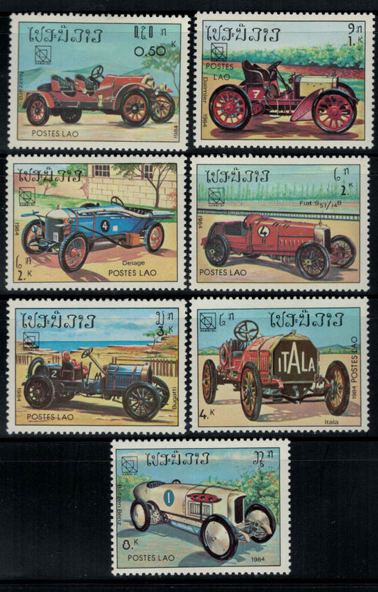 ZAYIX - Laos 561-567 MH Classic Sport Race Cars