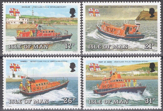 ZAYIX Great Britain - Isle of Man 463-466 MNH Manx Lifeboats Ships Boats