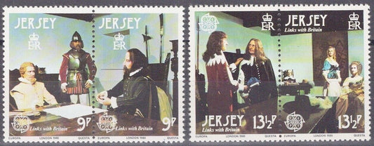 ZAYIX Great Britain - Jersey 229-230 MNH Europa Royalty Historical Figures