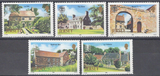 ZAYIX Great Britain - Jersey 399-403 MNH Natl. Trust Headquarters Farm Mill