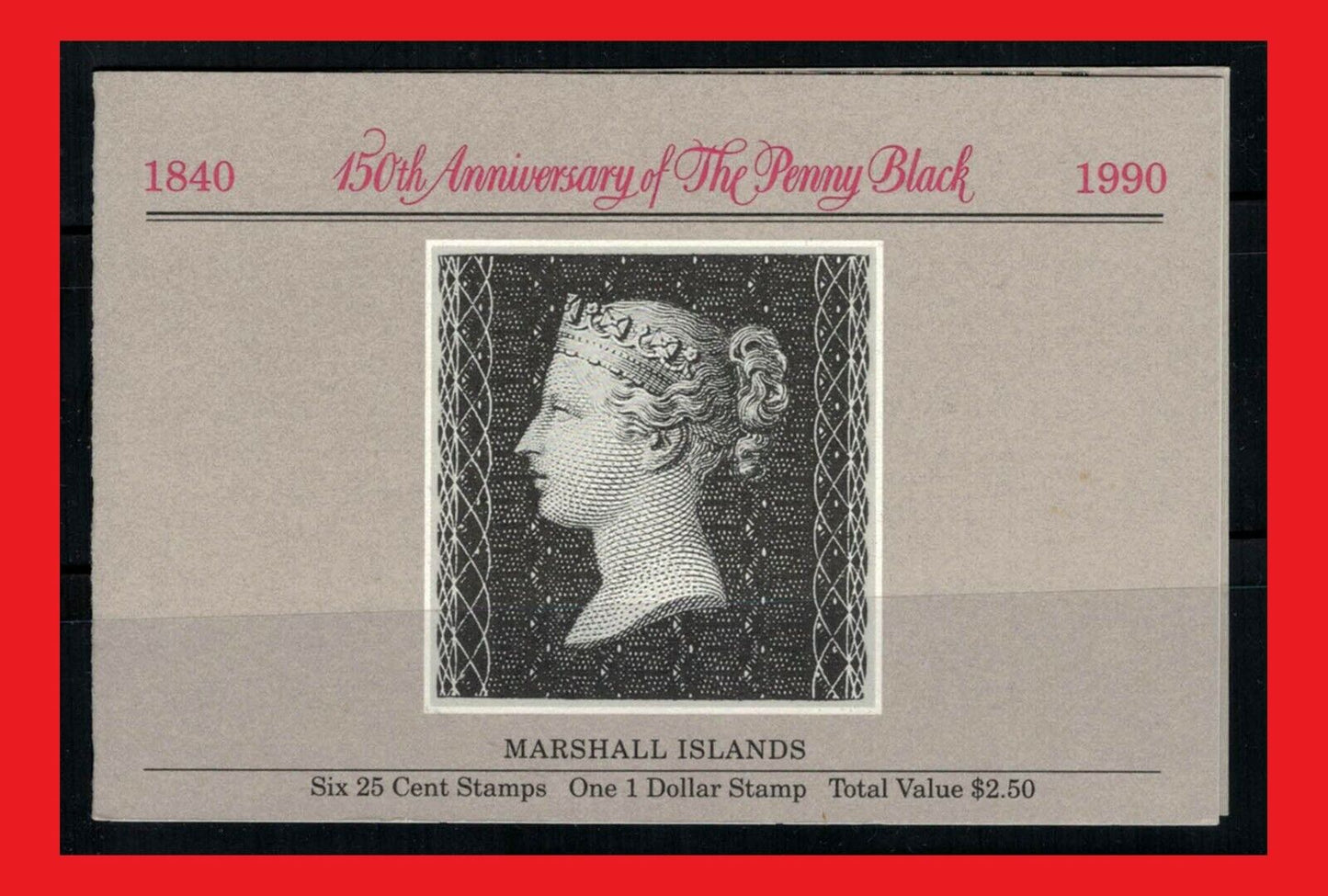ZAYIX 1990 Marshall Islands 376a MNH Penny Black Stamps Sir Roland Hill booklet