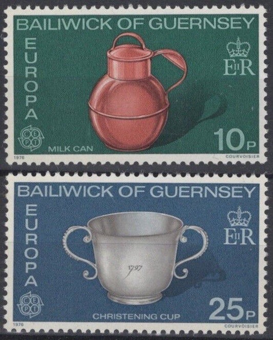 ZAYIX Great Britain Guernsey 135-136 MNH Europa Milk Can 011022S13M