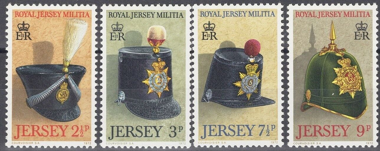 ZAYIX Great Britain - Jersey 69-72 MH Royal Artillery Militia Shakos Military