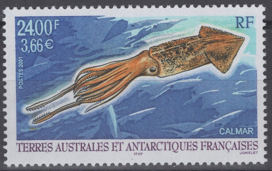 ZAYIX - FSAT / TAAF 287 MNH Squid Marine Life  Polar 061922S102