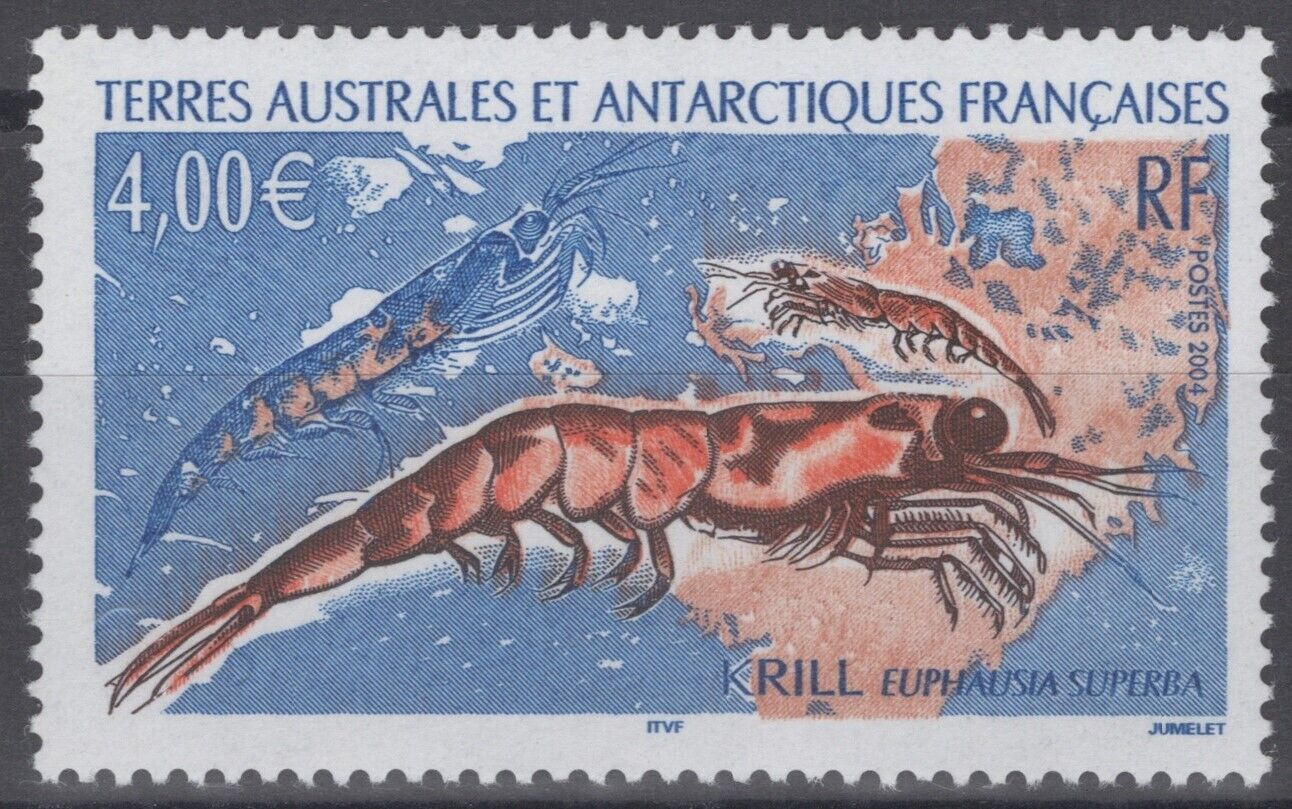 ZAYIX - FSAT / TAAF 338 MNH Krill Marine Life Polar 062322S29