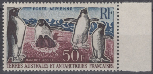 FSAT TAAF C4 MNH Air Post Penguins Marine Life Polar ZAYIX FSA-S0173M