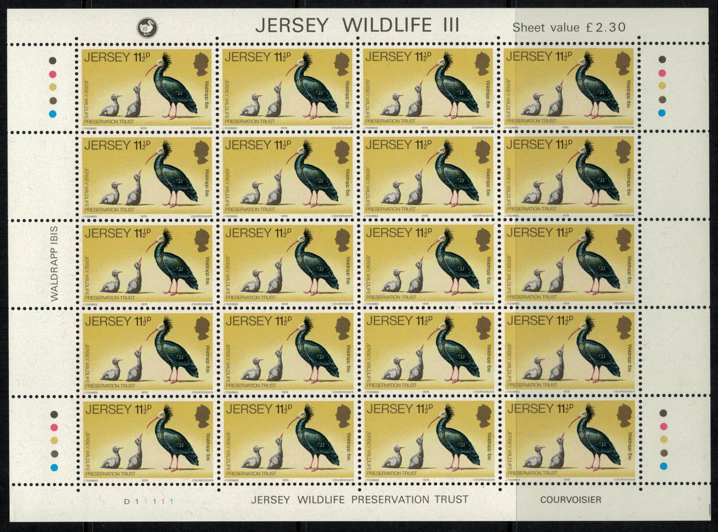 ZAYIX - Great Britain Jersey 217-221 MNH sheets Wildlife Preservation 072422SL10