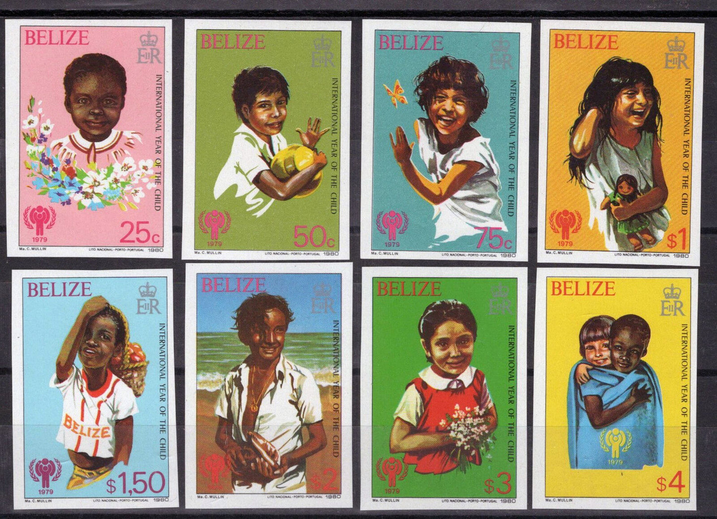 Belize 490-497 MNH Imperf Intl. Year of Child Children 082322S235M