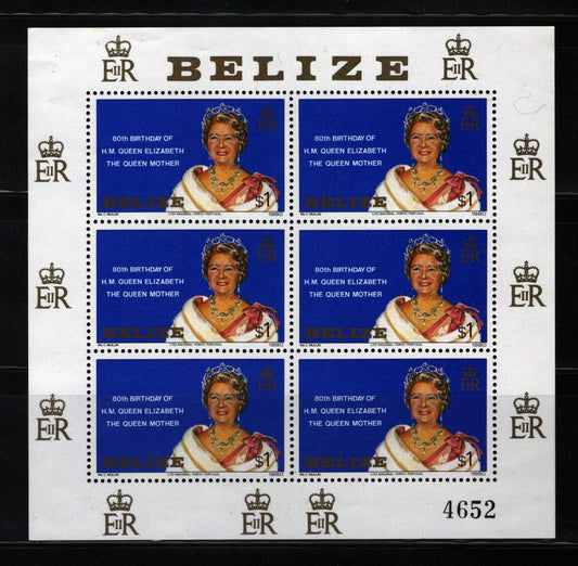 ZAYIX Belize 523 MNH Queen Mother Elizabeth Royalty 061122SM60