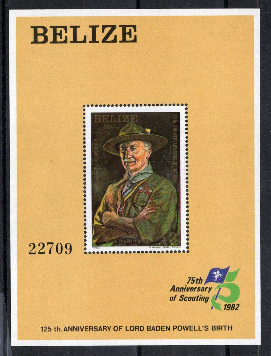 ZAYIX Belize 645 MNH Lord Baden Powell Boy Scouts 061122SM76