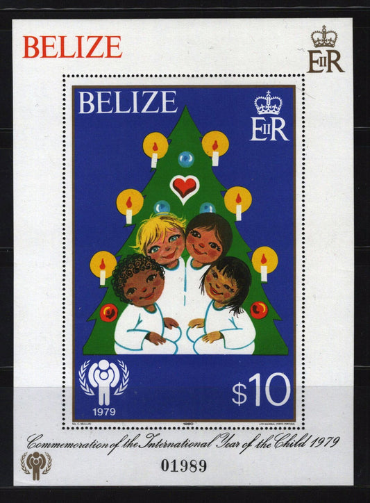 ZAYIX Belize 499 MNH Christmas Tree & Children 061122SM75