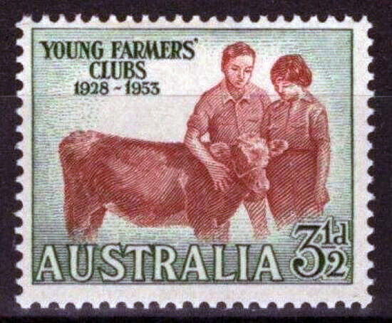 ZAYIX Australia 262 MNH Young Farmers' Clubs Calf 090522S54