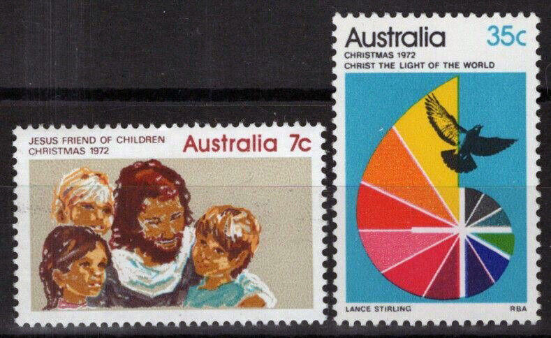 ZAYIX Australia 539-540 MNH Christmas Jesus Dove Cross Religion 090522S62