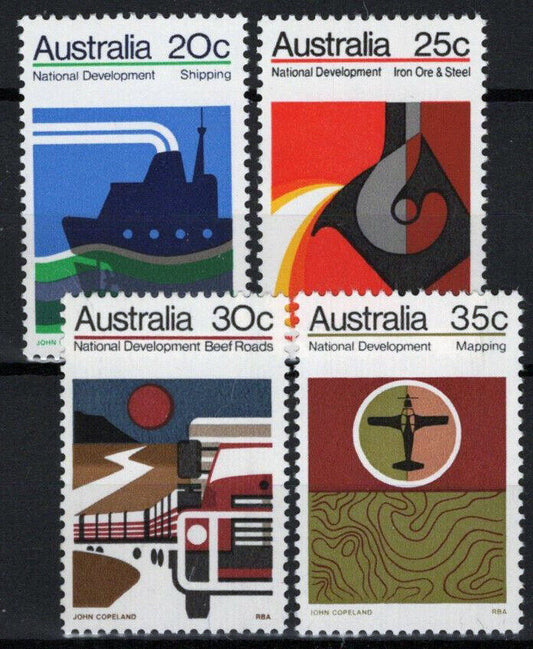 ZAYIX Australia 550-553 MNH Ship Industry Truck Convoy Aerial Mapping 090522S66