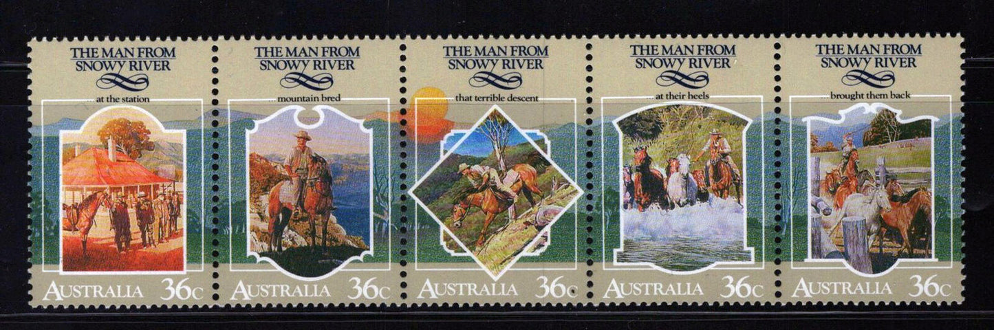 ZAYIX Australia 1034 MNH The Man from Snowy River Ballad 070922SM44