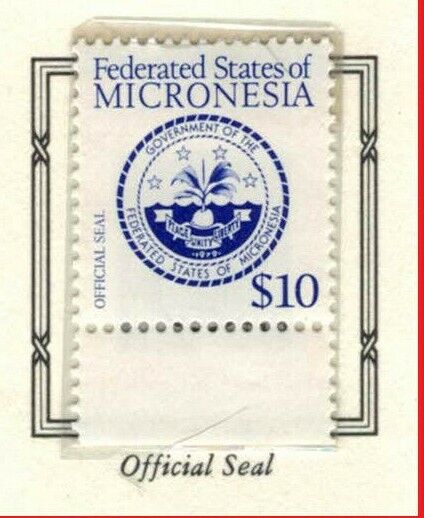 Micronesia 39 MNH $10 National Seal Definitive