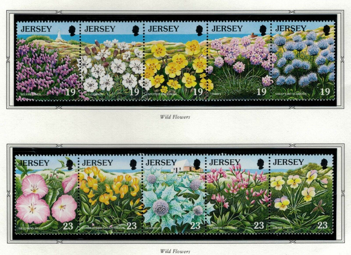 1995 Great Britain Jersey 721a-726a MNH Flowers Plants Nature