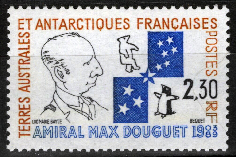 FSAT TAAF 160 MNH Admiral Max Douguet Explorer Arctic ZAYIX FSA-S0121M