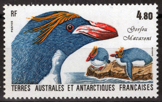 FSAT TAAF 132 MNH Macaroni Penguins Wild Life Birds ZAYIX FSA-S0100