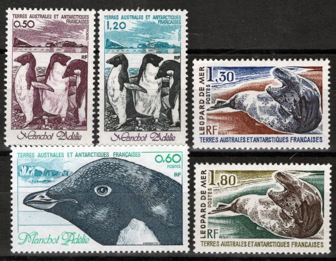 ZAYIX FSAT TAAF 89-93 MNH Arctic Seals Penguins Sea Life 092922S10M