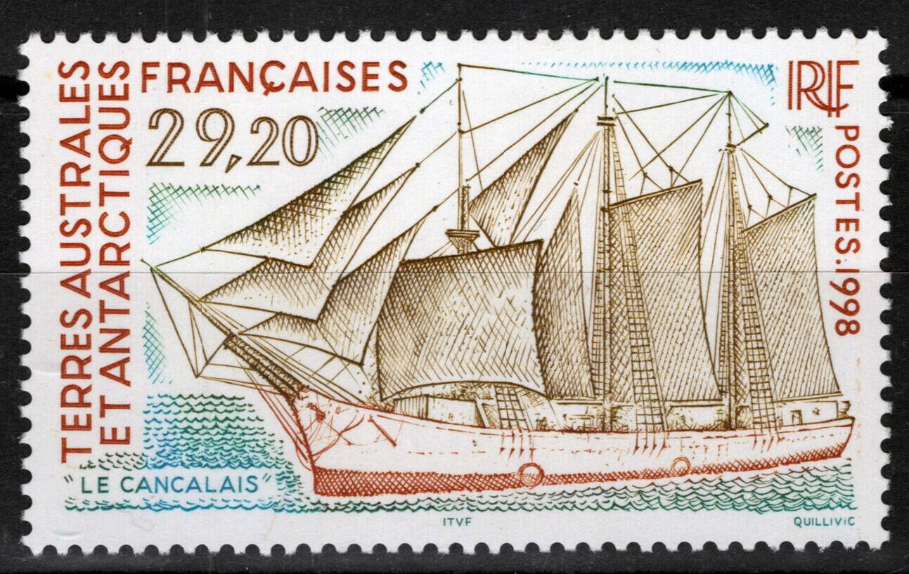 FSAT TAAF 243 MNH Sailing Ship Le Cancalais Arctic ZAYIX FSA-S0154M