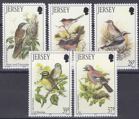 ZAYIX Great Britain Jersey 646-650 MNH Birds Nature 042922-SM140