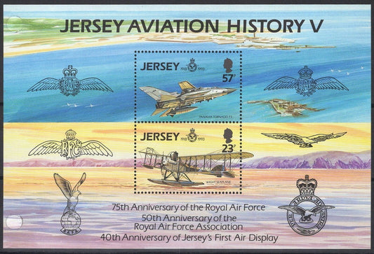 ZAYIX Great Britain Jersey 639a MNH Royal Air Force Planes Aviation 042922SM150M