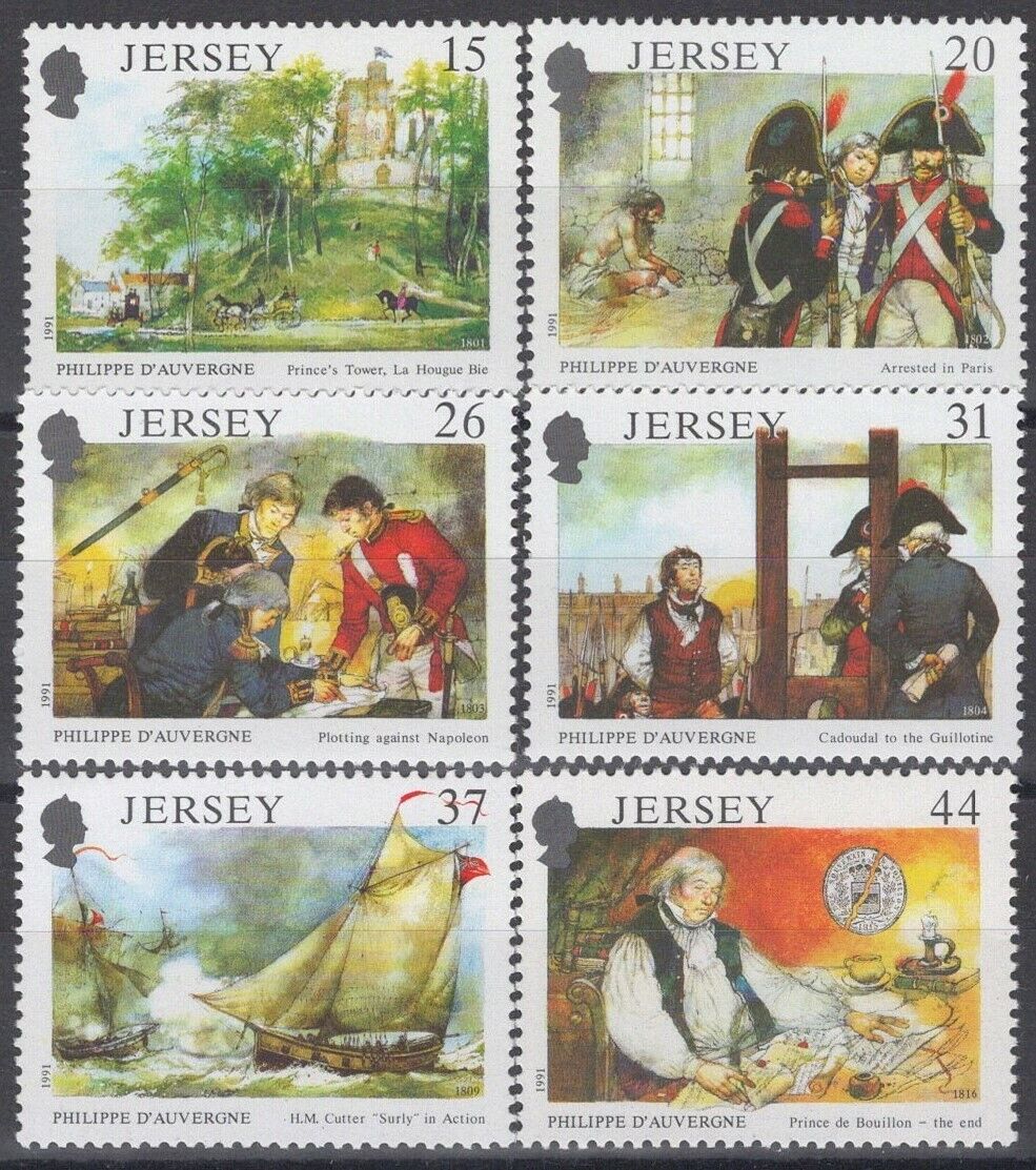 ZAYIX Great Britain Jersey 553-558 MNH Napoleon Ships Military 042922-SM125M