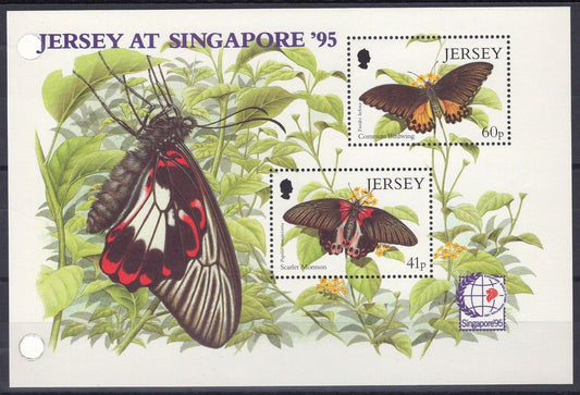 ZAYIX Great Britain Jersey 731a MNH Butterflies Moths Nature Insects 042922SM154