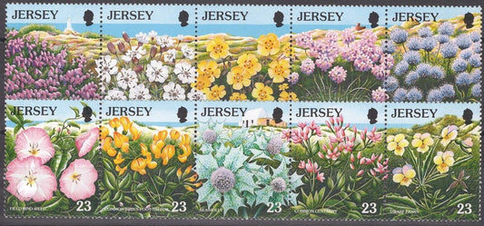 ZAYIX Great Britain Jersey 721a-726a MNH Wild Flowers Nature 042922-SM152