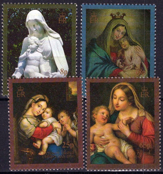 ZAYIX Ascension 498-501 MNH Christmas Statues Paintings Madonna Child 021423S88