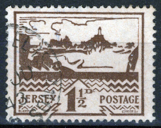 ZAYIX Great Britain - Jersey N5 used Corbiere Lighthouse Occupation 032722SO9