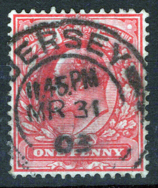 Great Britain 128 used Edward VII with 1903 Jersey Postmark 032723S94