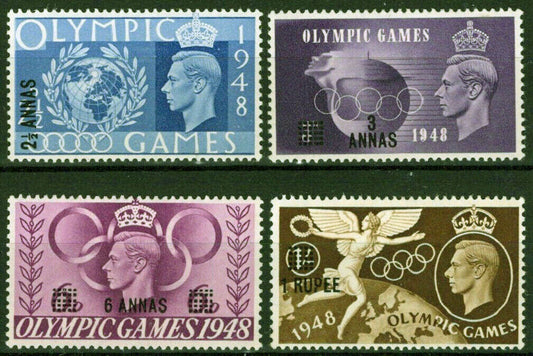 ZAYIX Oman 27-30 MH Great Britain Olympics surcharged with new values 021823S163