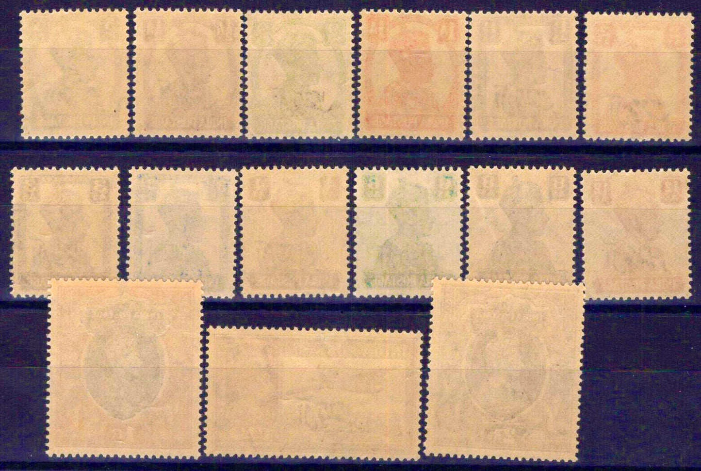 ZAYIX Oman 1-15 MNH/MLH (3 values) Overprints on stamps of India 021823S161