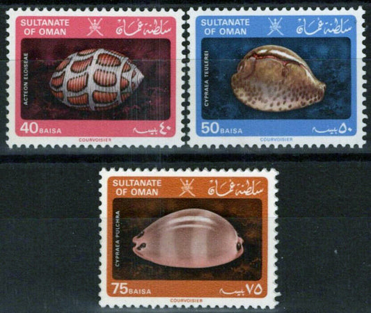 ZAYIX 1982 Oman 230-232 MNH Sea Shell Definitives Marine Life 033023S145