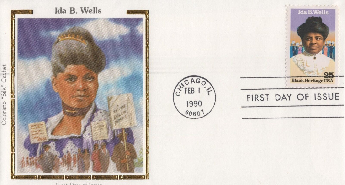 ZAYIX US Colorano 'Silk' FDC Ida Brown Black History Famous Woman 032323SM08