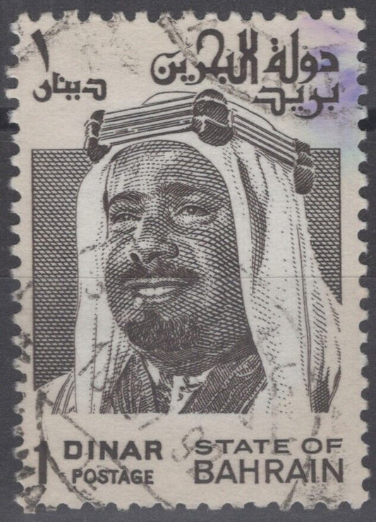 Bahrain 238b used 1993 1d cream & sepia Sheik Isa