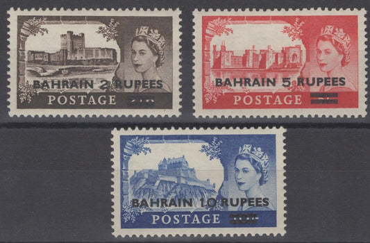 Bahrain 96-98 MNH overprint & surcharge GreatBritain 309-311