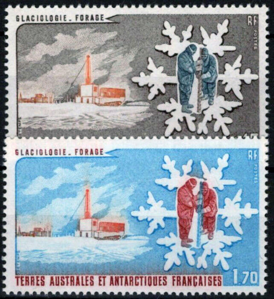 ZAYIX FSAT TAAF 105-106 MNH Scientists Glaciers Polar Antarctic 060823S63