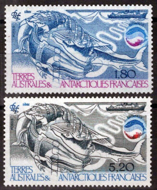 ZAYIX FSAT TAAF 112-113 MNH Whales Marine Life Animals Polar 060823S66M