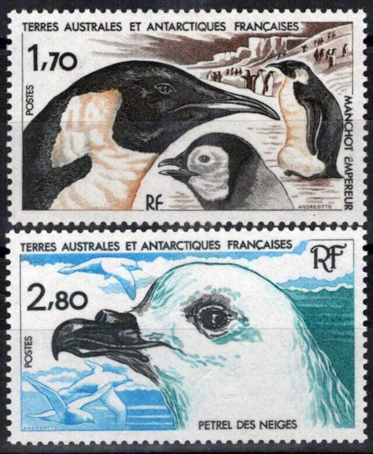 ZAYIX FSAT TAAF 114-115 MNH Birds Penguins Petrels Marine Life Polar 060823S67M