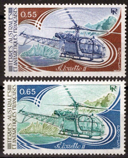 ZAYIX FSAT TAAF 95-96 MNH Aviation Helicopters Polar Antarctic 060823S61