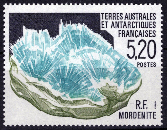 ZAYIX FSAT TAAF 163 MNH Mordenite Minerals Polar Mineralogy Geology 060823S91