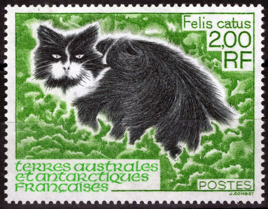 ZAYIX FSAT TAAF 195 MNH Cats Felines Pets Polar Antarctic 060823S114