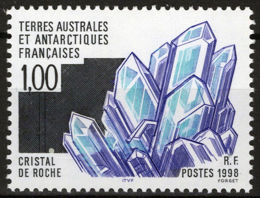 ZAYIX FSAT TAAF 235 MNH Rock Crystal Mineral Polar Antarctic 060823S139M