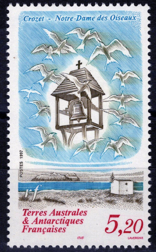 ZAYIX FSAT TAAF 227 MNH Church Our Lady of Birds Polar Antarctic 060823S137M