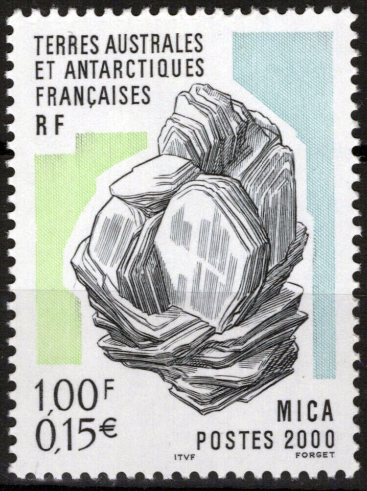 ZAYIX FSAT TAAF 259 MNH Mineral Mica Mineralogy Polar Antarctic 060823S152