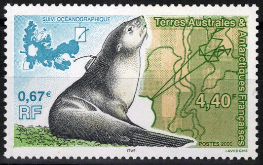 ZAYIX FSAT TAAF 263 MNH Maps Sea Lion Marine Life Polar Antarctic 060823S156
